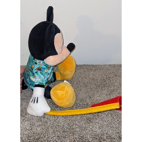 Disney Mickey Mouse Plush Walt Disney World Flag Souvenir Toy Parks Shirt 12 in. - Picture 6 of 8